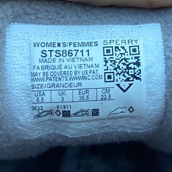 Sperry Saltwater Quilt Duck Boot Waterproof Size 6.5 - Picture 5 of 12